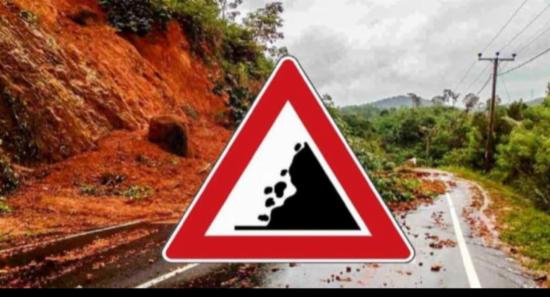 மண்சரிவு அபாய சிவப்பு எச்சரிக்கை